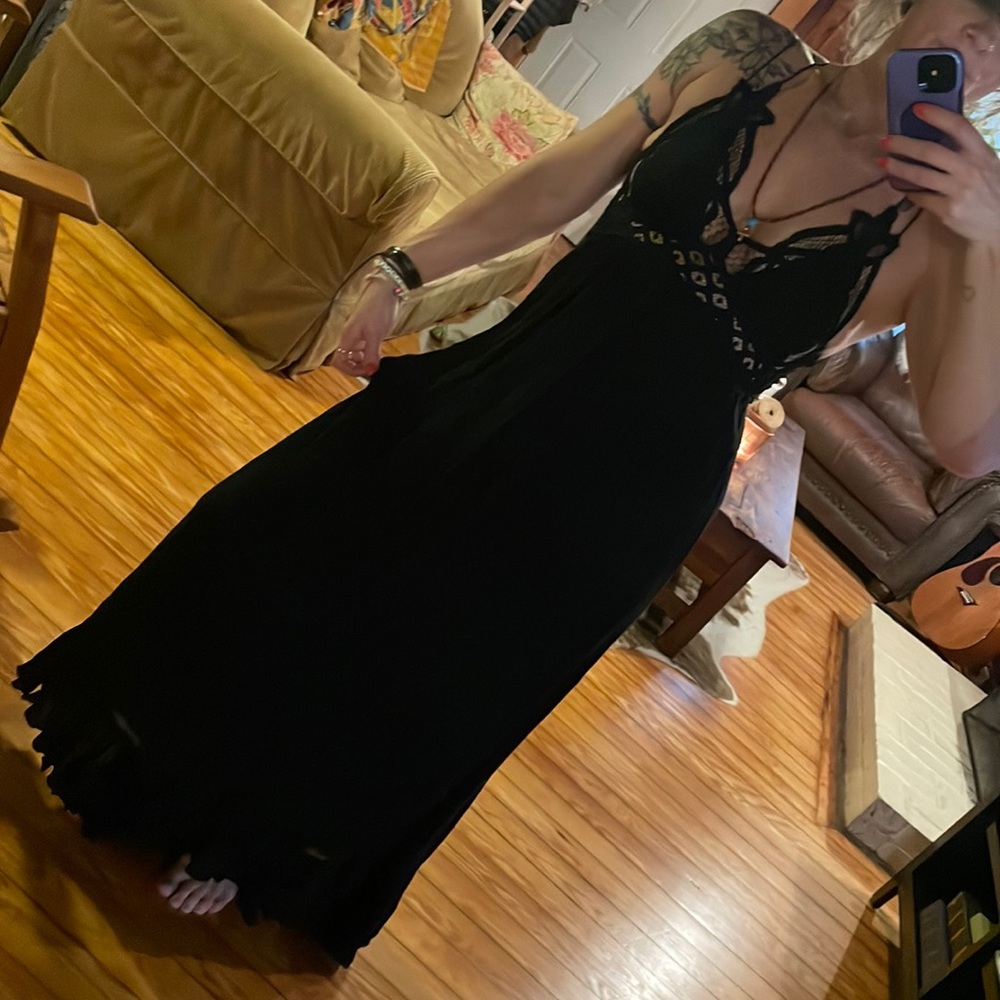 Free People Adela Maxi Slip Dress